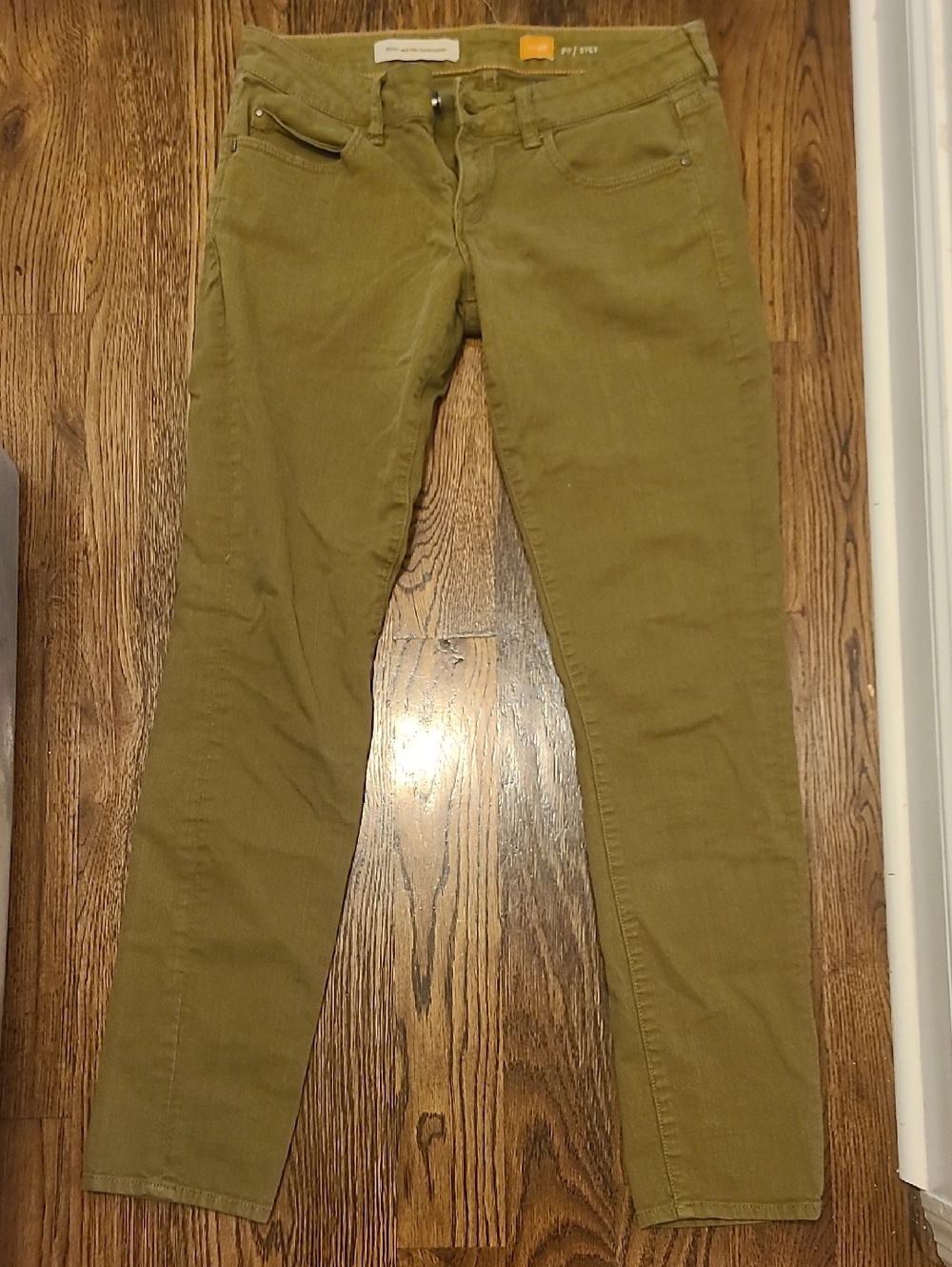 Anthropologie olive green Low-rise pants